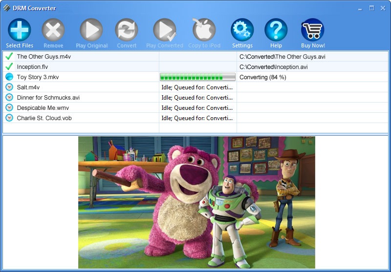 Click to view DRM Converter Pro+Video Rip 4.3.7 screenshot